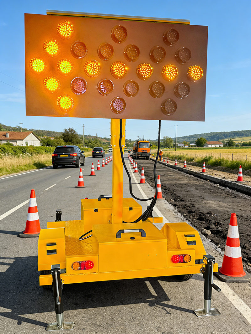 solar trailer arrow board project