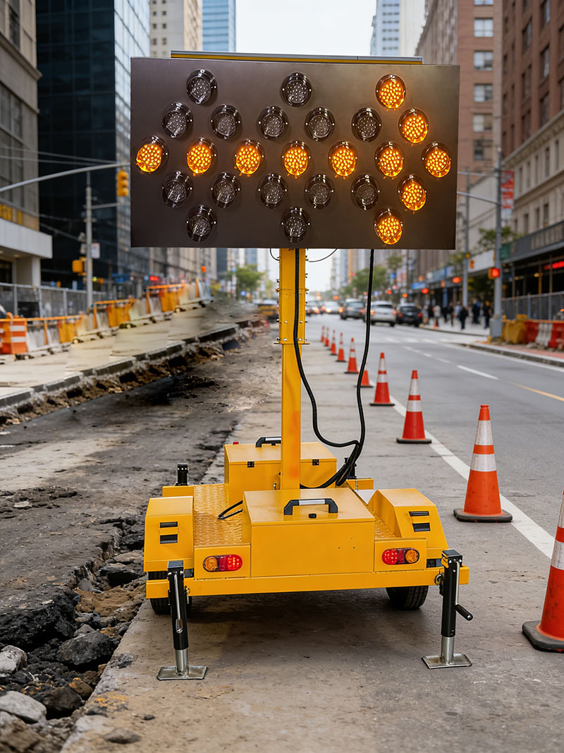 solar trailer arrow board project