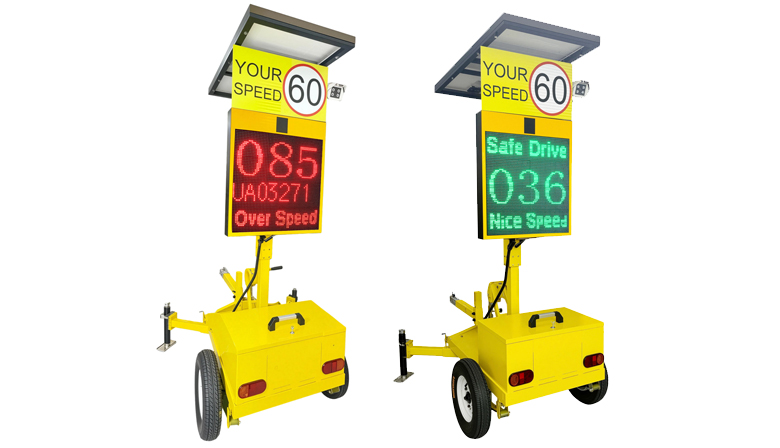 solar trailer radar speed sign