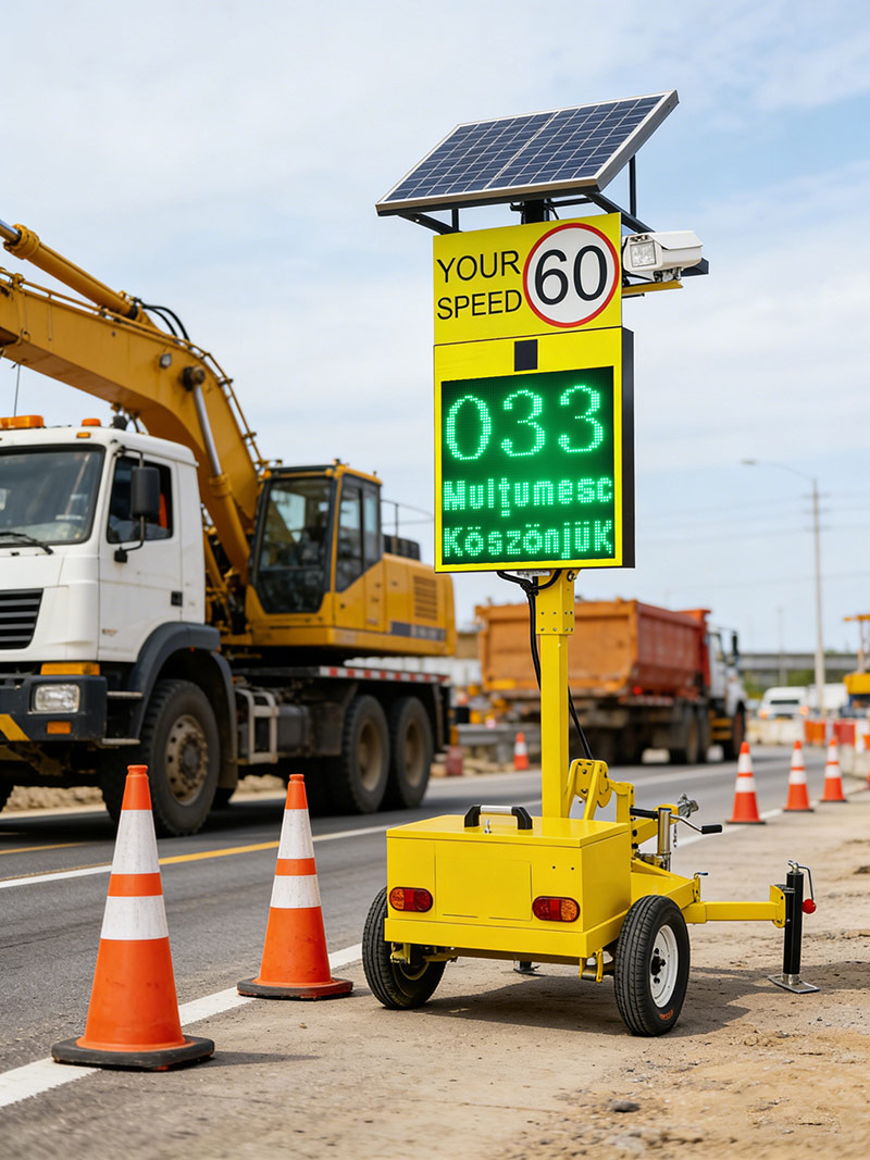 solar trailer radar speed sign project