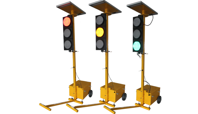 solar portable traffic light