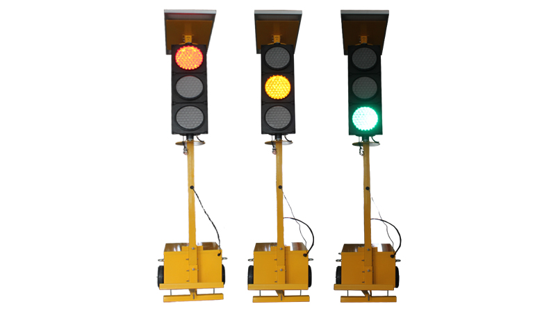solar portable traffic light